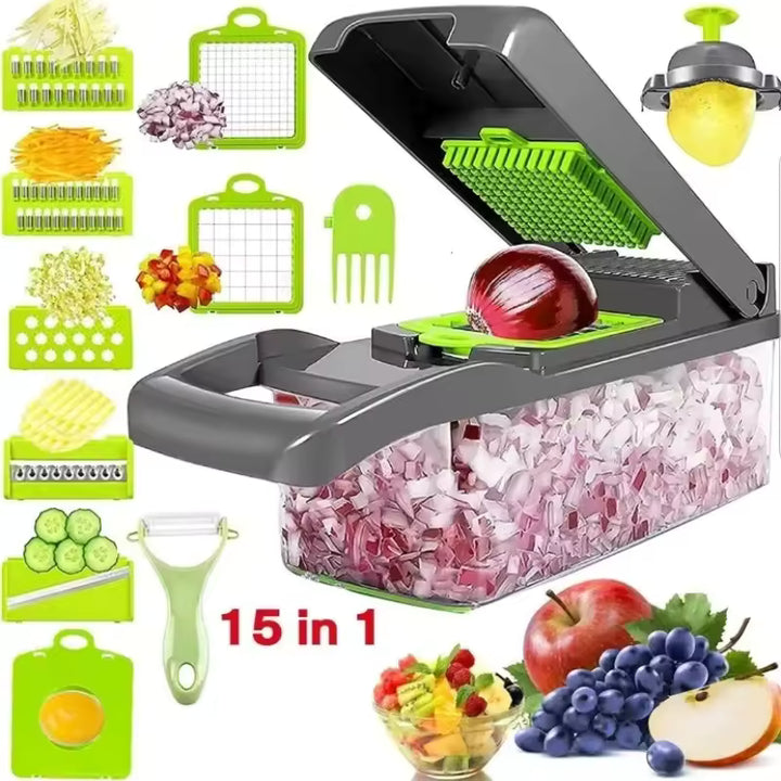 Multifunctional Vegetable Chopper 16-in-1