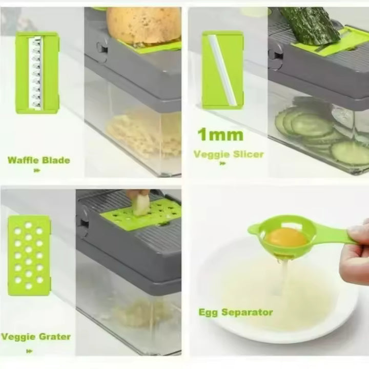 Multifunctional Vegetable Chopper 16-in-1