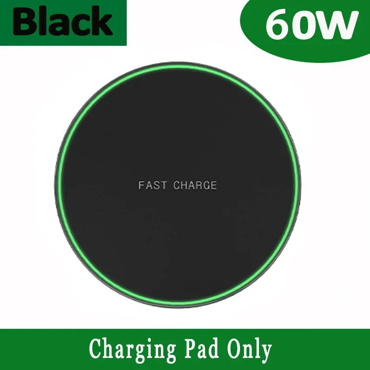 Fast Wireless Charging Pad – Compatible with iPhone & Samsung