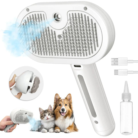 Pet Spray Grooming Comb – De-Shedding & Styling Tool for Dogs & Cats