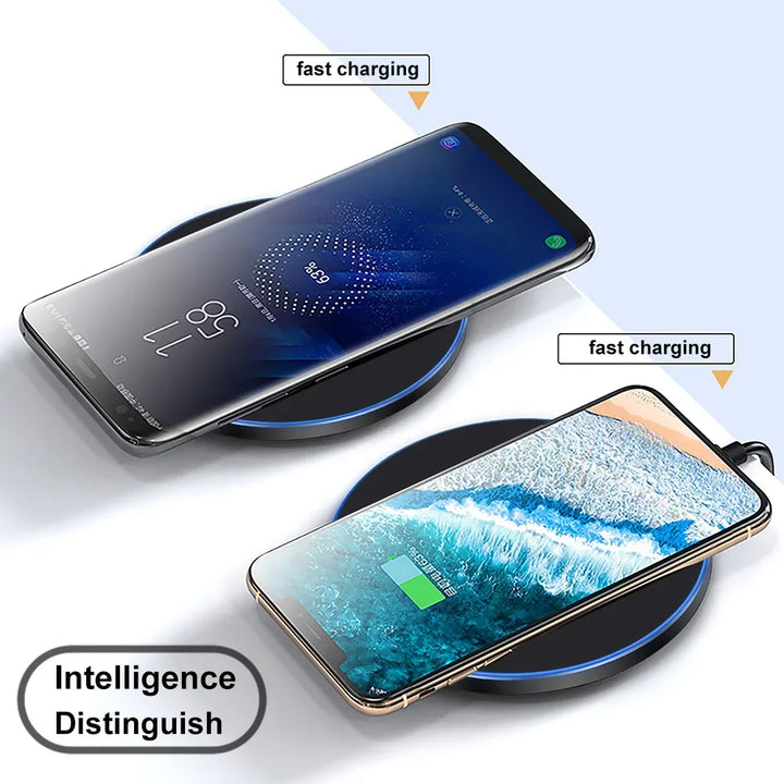 Fast Wireless Charging Pad – Compatible with iPhone & Samsung
