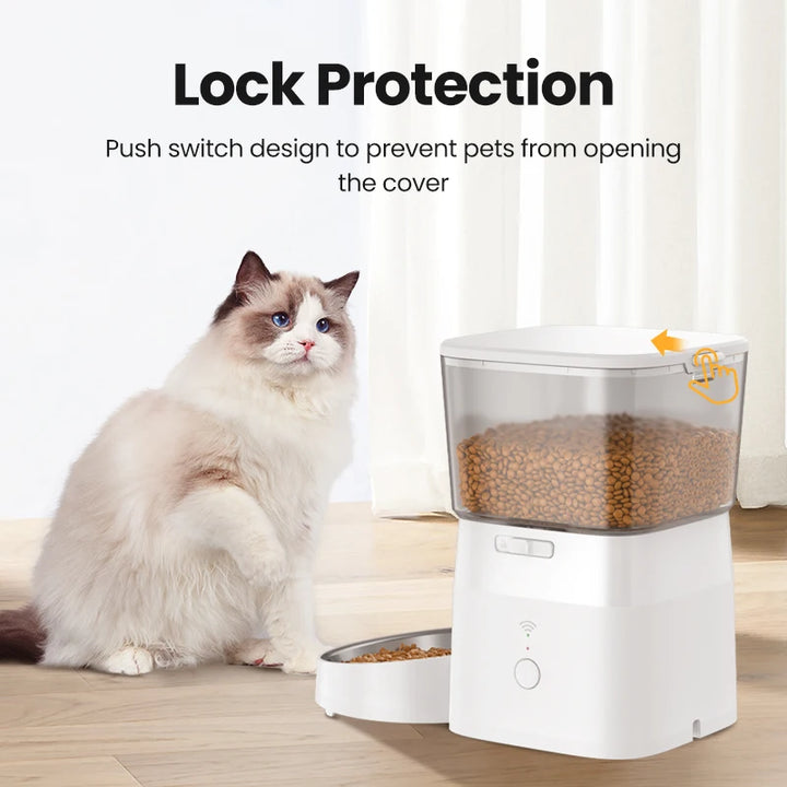 ROJECO Automatic Pet Feeder – Smart Food Dispenser for Cats & Dogs